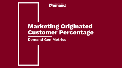 How To Calculate Marketing Originated Customer Percentage in Excel or Sheets